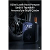 Dijital Şarjlı Araç Lastik Hava Pompası Kompresör Taşınabilir LED Ekranlı