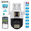 Dış Mekan Çift Kameralı Gece Görüşlü Full Hd Ip Akıllı Güvenlik Kamerası PTZ GÜVENLİK KAMERASI BB-1729