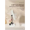 Dokunmatik led ışıklı makyaj aynası dikdörtgen 3 renk ışık LED MASA AYNASI