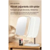 Dokunmatik led ışıklı makyaj aynası dikdörtgen 3 renk ışık LED MASA AYNASI