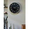 Elegance 40 Cm Metal Krom Duvar Saati