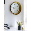 Elegant Gold Frame 40 Cm Metal Duvar Saati