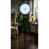 Eskitme 24 Saat Göstergeli Özel Tasarım Tripod Ayaklı Saat