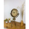 Eskitme Vintage Üç Ayaklı Masa Saati