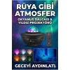 Galaksi Yıldız Projektörü ve Bluetooth Hoparlör 10 Renk Modlu Okyanus Dalgalı Gece & Disko Lambası
