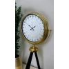 Gold 24 Saat Göstergeli Özel Tasarım Tripod Ayaklı Saat