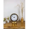 Gold Metal Lüks Masa Saati 25×20 cm