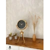 Gold Metal Mini Tripod Mermer İlhamı Masa Saati 45×26 cm