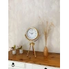 Gold Metal Mini Tripod Retro Masa Saati 45×26 cm