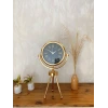 Gold Metal Mini Tripod Sade Masa Saati 45×26 cm