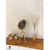 Gold Metal Mini Tripod Sade Masa Saati 45×26 cm