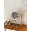 Gold Metal Mini Tripod Siyah İnci Masa Saati 45×26 cm – Şık ve Modern Dekoratif Tasarım