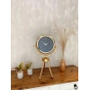 Gold Metal Mini Tripod Tokyo Masa Saati 45×26 cm