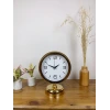 Gold Metal Modern Masa Saati 25×20 cm