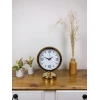 Gold Metal Modern Masa Saati 25×20 cm
