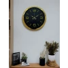 Gold Modern Rakamlı 40 Cm Metal Duvar Saati