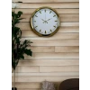 Gold & White Lüks Tasarım 40 Cm Gold Metal Duvar Saati
