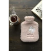Hello Everyone Yazılı Kurdeleli Pembe Peluş Sıcak Su Torbası 1 Lt – Yumuşak Kılıf, Uzun Süre Sıcak Tutan Termal Su Torbası