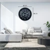 Heritage Black 60 Cm Çarklı Duvar Saati