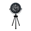 Heritage Black Üç Ayaklı Metal Masa Saati