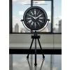 Heritage Black Üç Ayaklı Metal Masa Saati