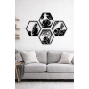 HexaLeaf – Tropikal Yaprak Desenli Altıgen Ahşap Duvar Dekoru