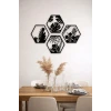 HexaLeaf – Tropikal Yaprak Desenli Altıgen Ahşap Duvar Dekoru