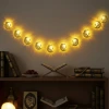 İpek Yıldızı® 10 Adet Sarkıtlı Ramazan Hilal Üstü Cami Temalı LED Işık – Pilli 2 Metre Ramazan Süsü, İslami Dekorasyon, Ev ve Mekanlar İçin Dekoratif