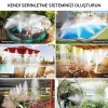 İpek Yıldızı® 10 Metre Kendin Yap Balkon Veranda Çardak Kamelya Sulama Serinletme ve Nemlendirme Sistemi