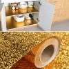İpek Yıldızı® 10 Metre Kendinden Yapışkanlı Silinebilir Mutfak Tezgah Üstü Sticker Folyo Gold Renk