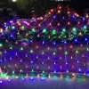İpek Yıldızı® 1x2 Metre Dekoratif File Ağ Perde 192 LED 8 Animasyonlu Farklı Işık Modu RGB Fişli