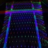 İpek Yıldızı® 1x2 Metre Dekoratif File Ağ Perde 192 LED 8 Animasyonlu Farklı Işık Modu RGB Fişli