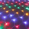 İpek Yıldızı® 1x2 Metre Dekoratif File Ağ Perde 192 LED 8 Animasyonlu Farklı Işık Modu RGB Fişli