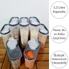 İpek Yıldızı® 2 Kapaklı Ölçekli Erzak Saklama Kabı - 1,2 Litre - SA930