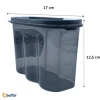 İpek Yıldızı® 2 Kapaklı Ölçekli Erzak Saklama Kabı - 1,2 Litre - SA930