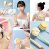 İpek Yıldızı®  2si 1 Arada Çift Taraflı Uzun Saplı Fırçalı Banyo Vücut Sırt Fırçası Banyo Lifi