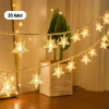 İpek Yıldızı® 20 Adet Mini Yıldız Led 5 Metre Günışığı Rengi Dekoratif Led