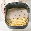 İpek Yıldızı® 250 Adet Air Fryer Pişirme Kağıdı Tek Kullanımlık Hava Fritöz Yağ Geçirmez Yapışmaz Gıda Pişirme Kağıdı Delikli Kare Model