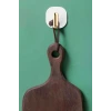 İpek Yıldızı® 2li Yapışkanlı Retro Askılık Dolap Kapak Kulpu Beyaz