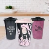 İpek Yıldızı® 3 Adet Kahve Bardağı Seti Dekoratif Plastik Kahve Muhafaza Bardağı