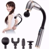 İpek Yıldızı® 4 Farklı Başlıklı Uzun Saplı Derin Doku Masaj Tabancası, Boyun, Omuz ve Sırt için Ergonomik Saplı Çoklu Masaj Modlu Taşınabilir Masaj Al