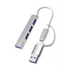 İpek Yıldızı® 4 Portlu Bağlantı İstasyonu Ultra İnce USB Bölücü TYPE-C tipi Çoklu Arayüz Adaptörü Multi Usb Çoklayıcı