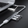 İpek Yıldızı® 4 Portlu Bağlantı İstasyonu Ultra İnce USB Bölücü TYPE-C tipi Çoklu Arayüz Adaptörü Multi Usb Çoklayıcı