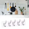 İpek Yıldızı® 5li Güçlü Yapışkanlı Şeffaf Duvar Askısı Banyo Mutfak Düzenleyici Pratik Askılık
