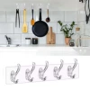 İpek Yıldızı® 5li Güçlü Yapışkanlı Şeffaf Duvar Askısı Banyo Mutfak Düzenleyici Pratik Askılık
