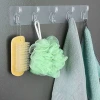İpek Yıldızı® 5li Güçlü Yapışkanlı Şeffaf Duvar Askısı Banyo Mutfak Düzenleyici Pratik Askılık