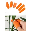 İpek Yıldızı® 5 Parça Pratik Parmak Koruyucu 1 Parça Baş Parmak Bıçaklı Eldiven Sebze Meyve Soyucu Kesme Ayıklayıcı Silikon Set