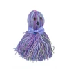 İpek Yıldızı® Ahtapot Şekilli Zilli Ve İpli Rengarenk Püsküllü Sevimli KediOyuncağı