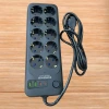 İpek Yıldızı® Akım Korumalı Termal Uzatma Kablosu – 10 Priz, 2 USB ve 2 Type-C Girişli, Güçlü Çoklu Priz