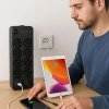 İpek Yıldızı® Akım Korumalı Termal Uzatma Kablosu – 10 Priz, 2 USB ve 2 Type-C Girişli, Güçlü Çoklu Priz